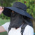 Sun Hat Men's Summer Outdoor Fishing Hat Men's Sun Hat Face Cover Ultraviolet-Proof Breathable Big Brim Fisherman Hat