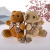 Cute Teddy Bear Keychain Girls' Bags Pendant Bow Tie Teddy Bear Pendant Little Bear Doll Wedding Throwing