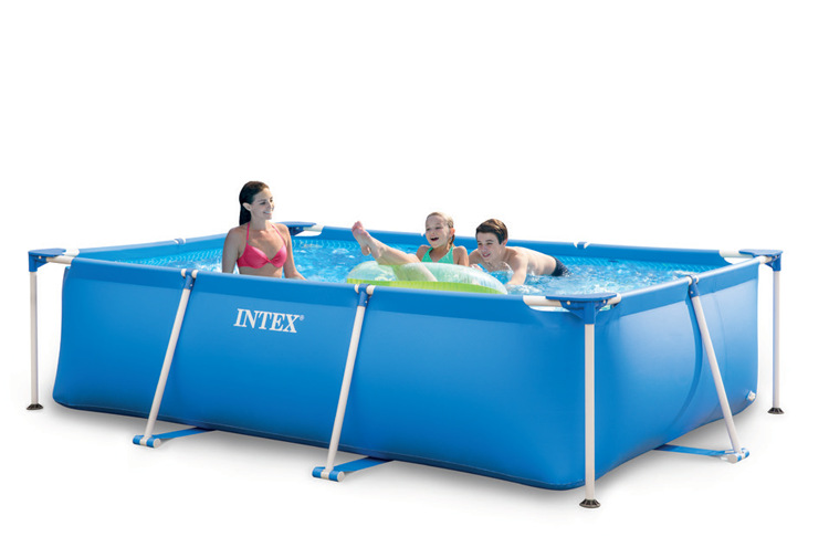 INTEX28271长方形管架游泳池超大支架儿童家庭戏水池钓鱼池泳池