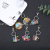 Creative Dubai Keychain Colorful Red Jewelry Hang Decorations Student Bag Decorative Pendant PVC Keychain Pendant