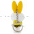 Cute Rabbit Cartoon PVC Keychain Car Pendant Handbag Pendant Silicone Doll Key Ring Key Ring