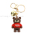 Customized Brown Bear PVC Keychain Flexible Rubber Key Chain Epoxy Keychain Drops Soft and Pendant Manufacturer Customized