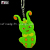 Caterpillar Cartoon PVC Keychain Flexible Rubber Key Chain Epoxy Keychain Drops Soft and Pendant Customization