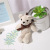 16cm Bear Pineapple Lattice Bear Plush Toy Doll Doll Ragdoll Handbag Pendant Gift Gift Gift Accessories