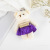 Factory Direct Sales Bouquet Apron Siamese Bear Little Doll Yiwu Plush Toy Small Pendant