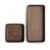 Creative Stackable Black Walnut Rectangular Tray Customized Solid Wood Dried Fruit Tea Plate Wholesale