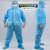 Non-Woven ProtectiveOil-Proof Waterproof Dustproof Stickers Breathable Film Breeding Epidemic Prevention Coverall Hooded