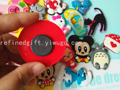 Factory Magnetic Refridgerator Magnets Customized Crystal Glue Refridgerator Magnets Advertising Creative Gifts PVC Fridge Magnet Refridgerator Magnets