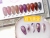 2021 Qifei Summer New for Nail Beauty Shop Ice Transparent Color Screen Red Dirty Purple Ten Colors Nail Glue Set Small Set
