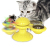 Pet Supplies New Turn Windmill Cat Toy Turntable Cat Teaser Toy Scratch Petting Post Cat Brush