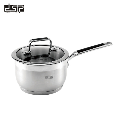 DSP 304 Stainless Steel Compound Bottom Double Ears with Lid Home Instant Noodles Bouilli Soup Baby Food Supplement Milk