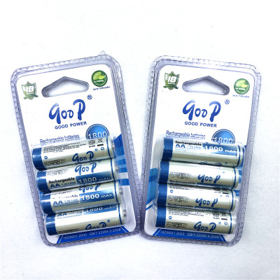 Qoop Goood Rechargeable Battery 1800mah5 Aa1.2v Rechargeable Battery 4 Cards