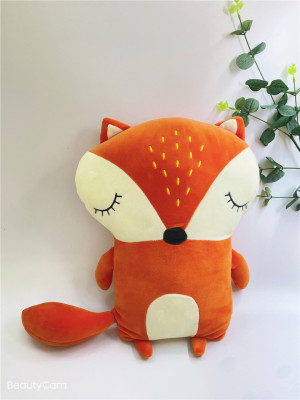 Factory Direct Sales Cartoon Fox Doll Plush Toy Wedding Rag Doll Pillow to Map and Sample Customization