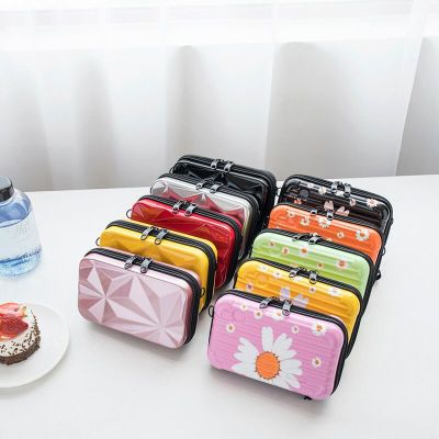 New Shoulder Clutch Shaping Small Bag Female Crossbody Travel Suitcase Small Box Mobile Phone Bag Small Square Bag