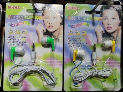 Wired Headset MP3 Headset Cheap Running Volume Headset Apple Doll Small Apple Headset Paper Card Cable