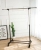 Horizontal Bar Clothes Hanger Telescopic Combination Drying Rack Movable Floor Clothes Hanger Stainless Steel Outdoor Clothes Hanger