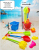 688-801 Children Beach Toys Suit Sand Shovel and Bucket Hourglass Sand Playing Tools Girl Boy