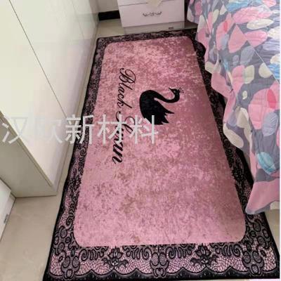 Household Bed Front Floor Mat Printed Carpet Customized Light Luxury Living Room Bedroom Geometry Rectangle Nordic Coffee Table Floor Mat