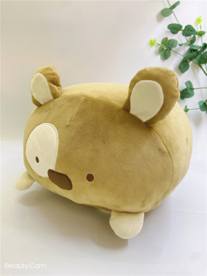 Factory Direct Sales Cartoon Cute Cute Puppy Ball Doll Pillow Plush Toy Afternoon Nap Pillow Sample Customization