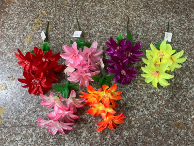4 head artificial flower plastic flower simulation factory direct YiWu
