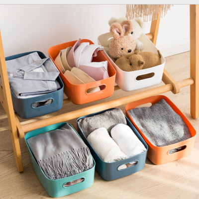 Japanese Plastic Storage Basket Desktop Sundries Storage Box Clothing Finishing Box Storage Basket Large