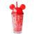 Fashion Double-Layer Straw Mickey Ice Cup Summer Cold Drink Juice Glass Water Cup Plastic Cup Wholesale