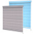 Louver Curtain Office Shading Roll-up Balcony Sunshade Zipper Shutter Punch-Free Double-Layer Soft Gauze Curtain