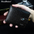 2020 Personalized European and American Men's Wallet Short Pu Fashion Woven Large Capacity Short Wallet Magnetic Snap Tri-Fold Bag