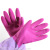 Latex Gloves Deng's Velvet Spray 35cm Dishwashing and Washing Household Rubber Gloves