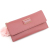 Fashion Ladies Long Wallet Solid Color Fur Ball Clutch Women's Long Wallet Card Holder Wallet Coin Purse