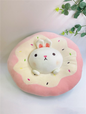 Factory Direct Sales New Cartoon Donut Animal Cushion Pillow Pillow Plush Toy Sample Customization