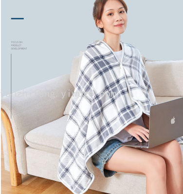 Manufacturers Customize Japanese and Korean Multi-Purpose Buckle Flannel Double Layer Shawl Blanket Lambswool Lazy Blank