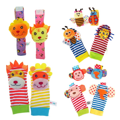 Baby Watch Band Wrist Band Socks Foot Sock Newborn Hand Strap Rattle Set Baby Wrist Band