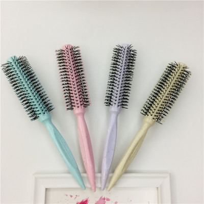 Factory Direct Sales Wholesale Maixiang Hair Curling Comb Anti-Static round Brush Hairdressing Comb Blister Packaging