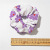 Purple Series 2021 New Simple Striped Floral Large Intestine Ring Hair Band Head Accessories Cross-Border Fabric Hair Rope