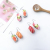 Japanese and Korean Style Creative Handicraft Candy Toy Earrings Japanese Asymmetric Earrings Can Be Used as Ear Clips