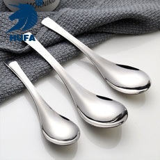 Western Food Hotel Children's Stainless Steel Tableware Spoon Household Eating round Spoon Thickened Spoon Spoon Custom Logo