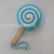 Two-Color Lollipop Cartoon Creative Children Bath Spong Mop with Handle Lanyard Cleaning Sponge Block Washing Sponge