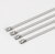 304 Stainless Steel 11.8-Inch Zipper Tie Exhaust Heat Winding Multi-Purpose Self-Locking Cable Metal Zipper Ribbon