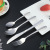 Factory Wholesale Western Thickened 304 Steak Knife and Fork Elegant Series Western Food Tableware Set Stainless Steel Tableware