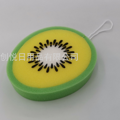 Hami Melon Fruit Bath Sponge Spong Mop Creative Cartoon Children Sponge Cleaning Wipe Spong Mop Bath Foaming Bath Sponge