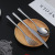 Oblique Handle Stainless Steel Steak Knife, Fork and Spoon Suit Western Tableware Household Desserts Fork Spoon Soup Spoon Spoon Spoon Can Be Customized