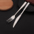 Factory Wholesale Steak Knife Internet Celebrity Knife, Fork and Spoon Suit Thick 304 Stainless Steel Home Hotel Tableware Customization