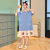 Korean Style Summer Cotton Nightdress Women's Sweet Cute Mid-Length Princess Dress Short Sleeve Thin Pajamas Wholesale