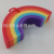 Five-Color Small Rainbow Cartoon Creative Sponge Cleaning Wipe Bath Foaming Children Bath Sponge Multi-Function