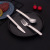 304 Stainless Steel Tableware Thickened Western Food/Steak Knife and Fork Hotel Tableware Supplies Knife, Fork and Spoon Suit Custom Logo