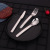 304 Stainless Steel Tableware Thickened Western Food/Steak Knife and Fork Hotel Tableware Supplies Knife, Fork and Spoon Suit Custom Logo