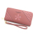 2020 New Ladies' Purse Long Korean Style Embroidered Fashion Zipper Bag Multi-Card-Slot Clutch Lady's Wallet