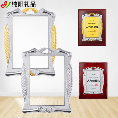 Pure Yang Lace Gold Foil Frame Foreign Trade Petunia Frame Medal Flower Frame Licensing Authority Plastic Frame