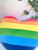 Factory Direct Sales New Rainbow Love Valentine's Day Gift Pillow Cushion Pillow Pictures and Samples Customized